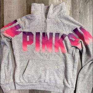 XS VS PINK quarter zip